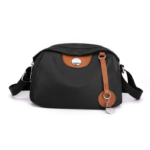 Gelory Casual Travel Waterproof Messenger Bag Trendy Black - Image 2