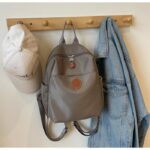 2026 New Hot Women's Backpacks Designer High Quality Soft Nylon Simple Fashion Bag Grey - Image 2