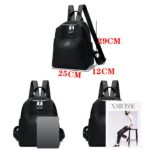2026 New Hot Women's Backpacks Designer High Quality Soft Nylon Simple Fashion Bag Black - Image 5