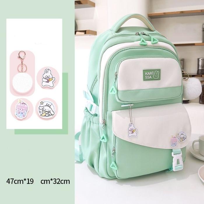 1775123794-5 Cute Casual Premium Kids School Backpack (Mint Green) - Image 1