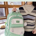 Cute Casual Premium Kids School Backpack (Mint Green) - Image 2