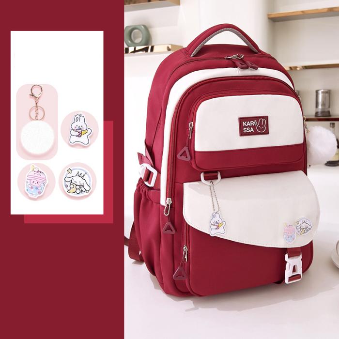 1775123894-68abad2786ec1-balo-nu-de-thuong-3_(3) Cute Casual Premium Kids School Backpack (Red) - Image 1