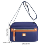 Nylon Fashion Cross-body Bag Lightweight Portable Shoulder Bag(Royal blue color) - Image 2