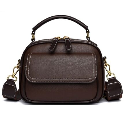New Sac a Main Women Handbag soft small Shoulder Pu Leather Tote Hand Bags for Ladies(cof