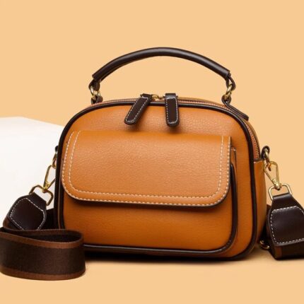 New Sac a Main Women Handbag soft small Shoulder Pu Leather Tote Hand Bags for Ladies YELLOW