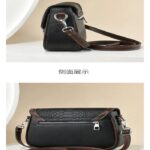 Small Handbags PU Leather High Quality Shoulder Bags for Lady Fashion Black - Image 5