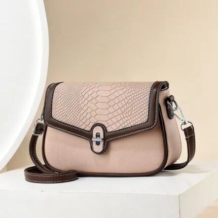 Small Handbags PU Leather High Quality Shoulder Bags for Lady Fashion Khaki