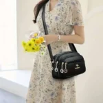 Multi Layer Zipper New Niche Design Shoulder Bag - Image 2
