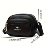 Multi Layer Zipper New Niche Design Shoulder Bag - Image 3