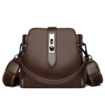 High-quality Messenger Bags For Women Luxury Crossbody Shoulder Bags Femal Coffee