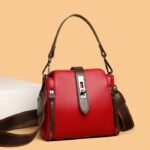 High-quality Messenger Bags For Women Luxury Crossbody Shoulder Bags Female Red - Image 2