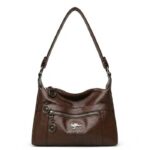Stylish Practical Large Capacity Crossbody Bag (Coffee)