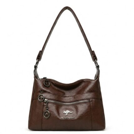 Stylish Practical Large Capacity Crossbody Bag (Coffee)