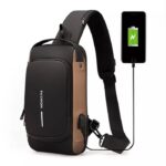 shoulder bag With Lock – Brown( FREE Wallet ) - Image 3