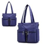 Women Casual Large Capacity Waterproof Oxford Cloth Bag(Dark Blue) - Image 2