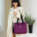 Fashion Shopping Bag ( Purple color ) - Image 2