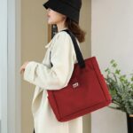 Fashion Shopping Bag ( maroon color ) - Image 2