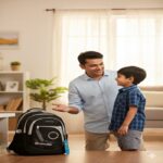 Unisex Waterproof School Backpack – Lightweight (Black) - Image 4