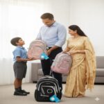 Unisex Waterproof School Backpack – Lightweight (Soft Pink) - Image 3