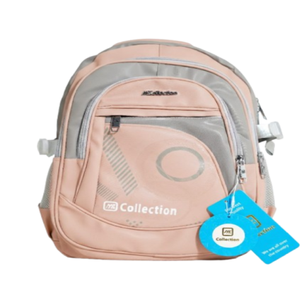 Unisex Waterproof School Backpack – Lightweight (Peach Pink)