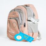 Unisex Waterproof School Backpack – Lightweight (Peach Pink) - Image 2