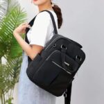 New leisure nylon ladies CHINA Bagpack Black - Image 2