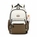 Middle School, High School, and College Students' Schoolbags Stain-Resistant Backpacks (Brawn) - Image 2