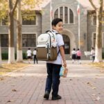 Middle School, High School, and College Students' Schoolbags Stain-Resistant Backpacks (Brawn) - Image 5