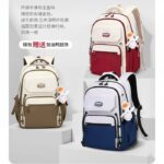 Middle School, High School, and College Students' Schoolbags Stain-Resistant Backpacks (Blue) - Image 5