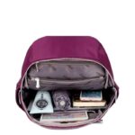 Nylon Backpack Durable Waterproof Casual Shoulder Bag purple Color - Image 4