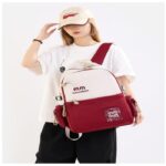 Schoolbags, College Cute Large-Capacity Backpacks, Simple Casual Backpacks(Red) - Image 4