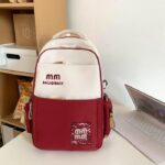 Schoolbags, College Cute Large-Capacity Backpacks, Simple Casual Backpacks(Red)