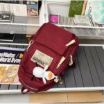 Aesthetic Large Capacity Cute Backpack (RED) - Image 2