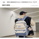Academy Style School Bag Book Bag Lightweight College Student Backpack(blue) - Image 4