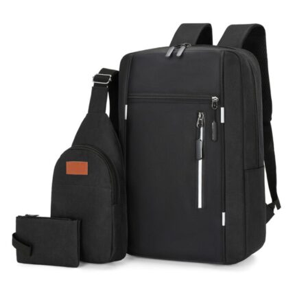 3 Pics Bag Combo Pack Black