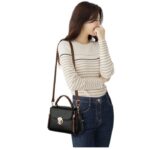 Fashion Shoulder For Women Ladies Crossbody Hand Bags Luxury Purses And Handbags New (Black) - Image 4